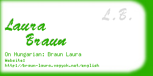 laura braun business card